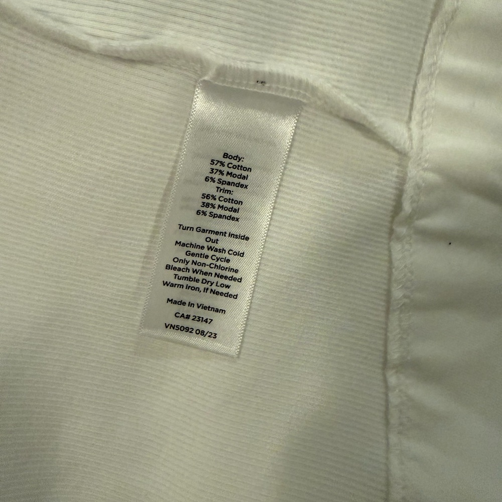 T by Talbots White Full-Zip Jacket - Picture 7 of 7
